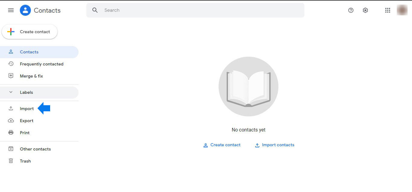 Import contacts