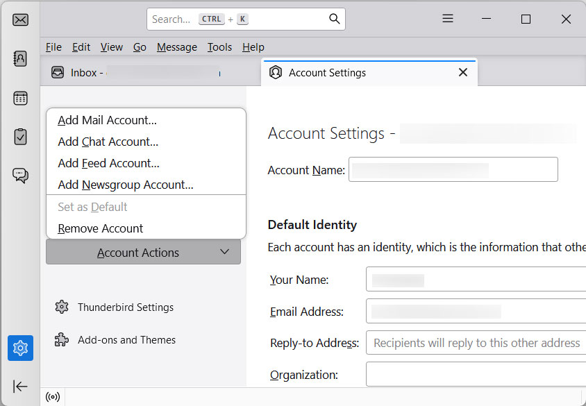 use add account to import mbox to google workspace