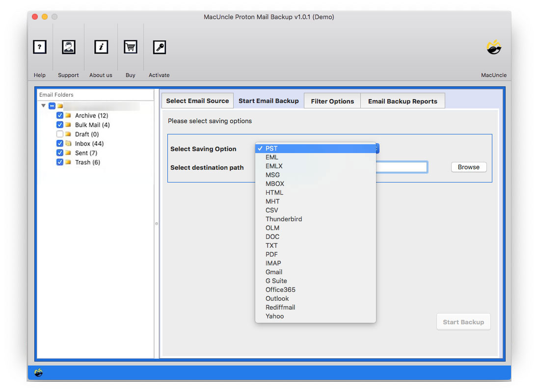 Select PDF as saving option