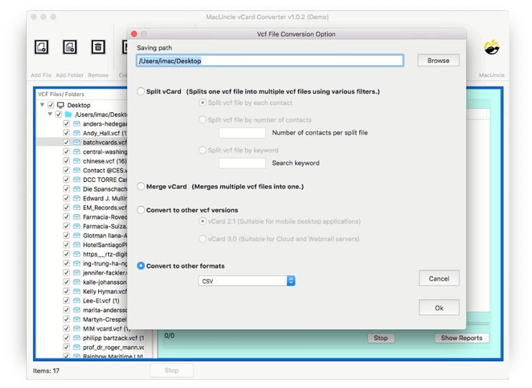 convert vcf to csv