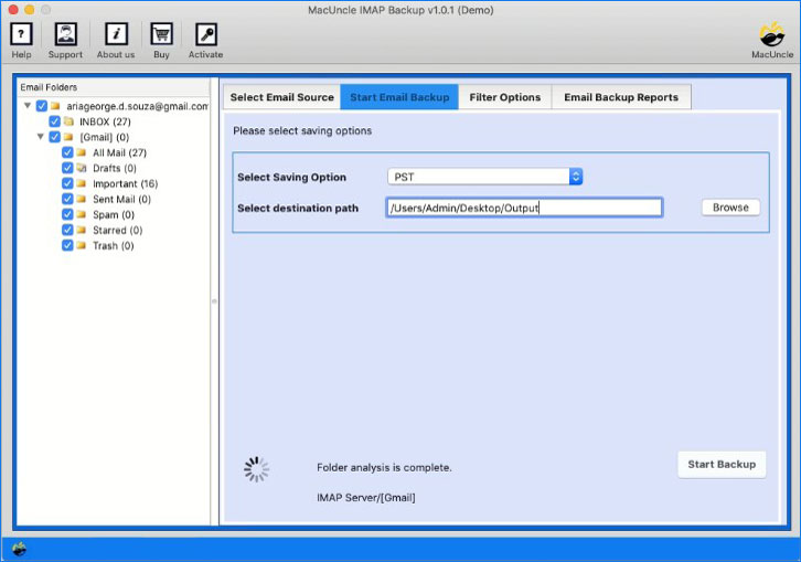 choose pst file