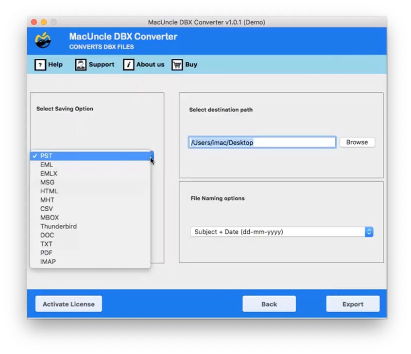 Import DBX Files to Thunderbird
