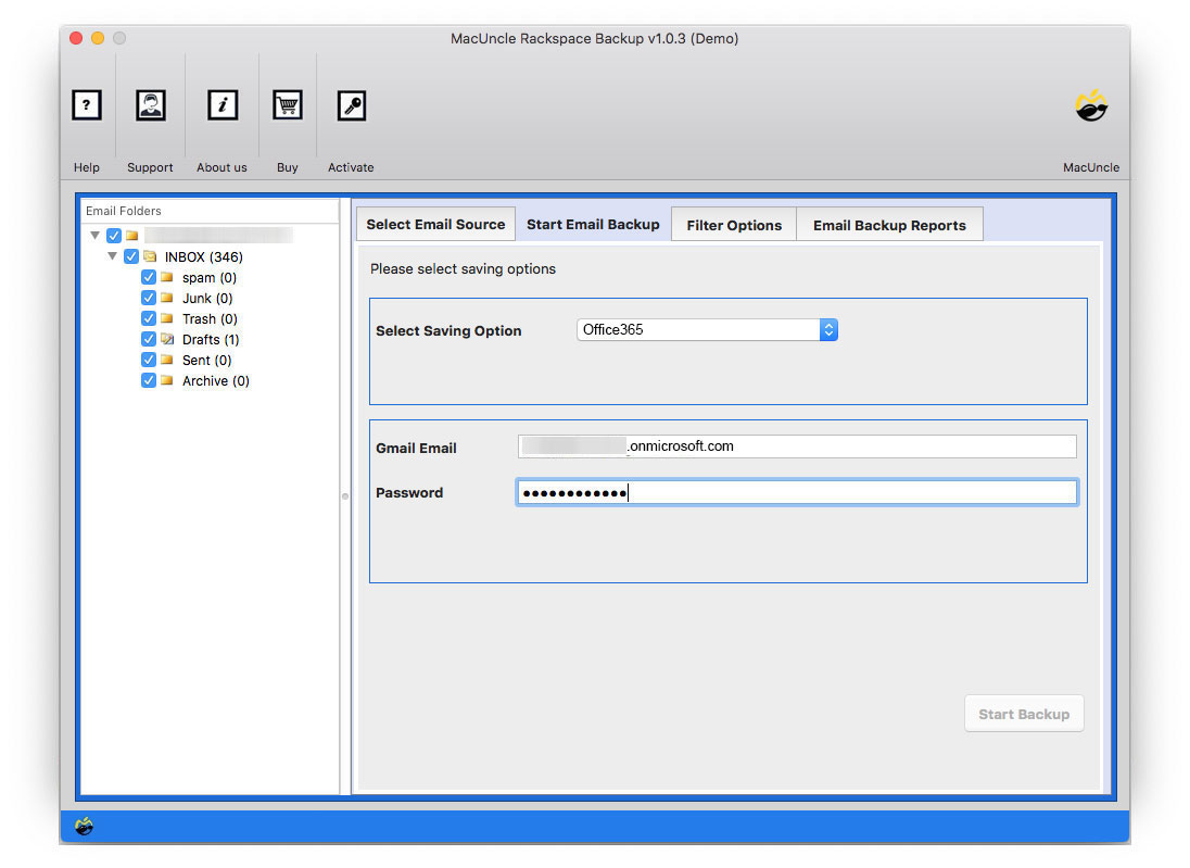 Enter O365 credentials