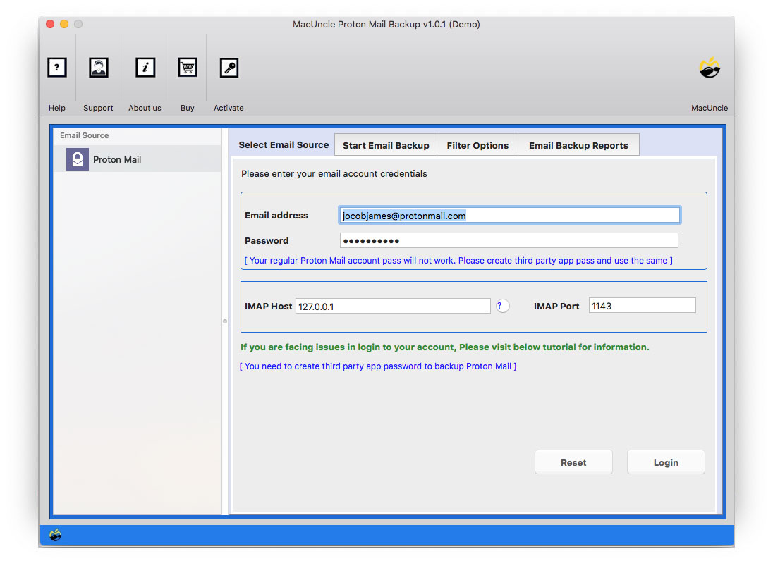 Print ProtonMail Emails using MacUncle tool