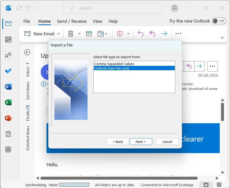 Convert MSG Files to CSV