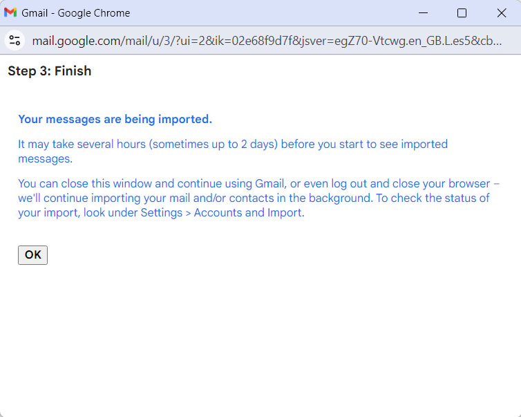 Migrate Yandex to Gmail