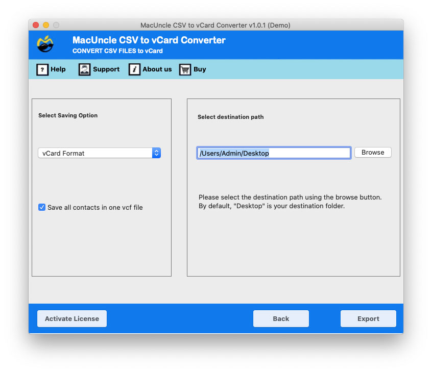 select saving option