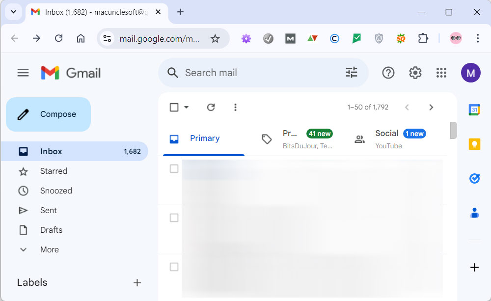 sign to the gmail account