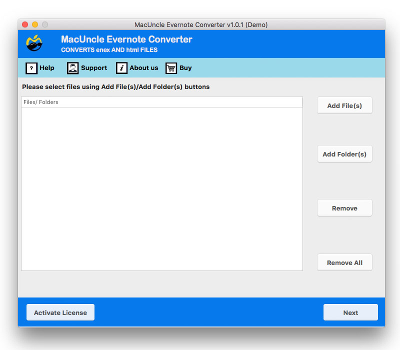 launch export Evernote to Obsidian